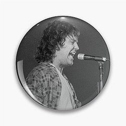 Billy Squier - BW Photograph Pin