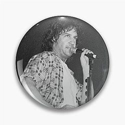 Billy Squier - BW Photograph Pin