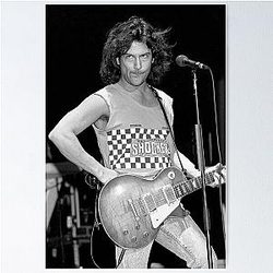 Billy Squier - BW Photograph Poster