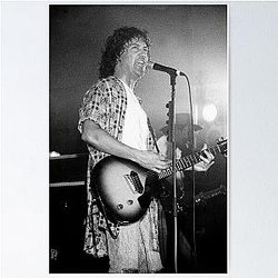 Billy Squier - BW Photograph Poster