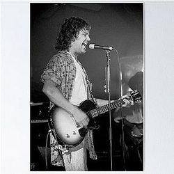 Billy Squier - BW Photograph Poster