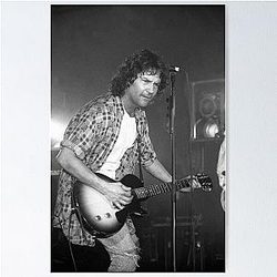 Billy Squier BW Photograph Poster