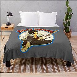 billy squier 1970s Classic vintage Custom Art Throw Blanket