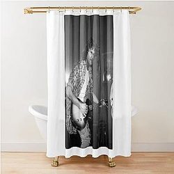 Billy Squier BW Photograph Shower Curtain