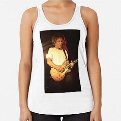 Billy Squier - Photograph Racerback Tank Top