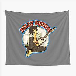 billy squier 1970s Classic vintage Custom Art Tapestry