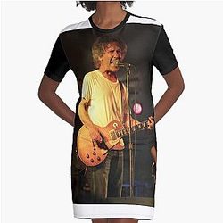 Billy Squier - Photograph Graphic T-Shirt Dress