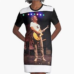 Billy Squier - Photograph Graphic T-Shirt Dress