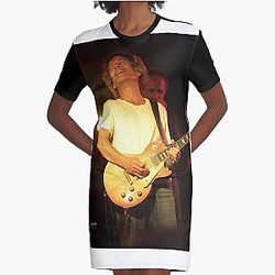 Billy Squier - Photograph Graphic T-Shirt Dress