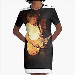 Billy Squier - Photograph Graphic T-Shirt Dress