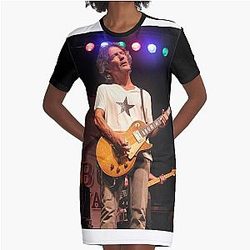 Billy Squier - Photograph Graphic T-Shirt Dress