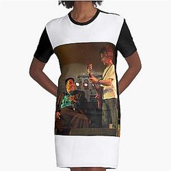 Billy Squier and James Cotton - Photograph Graphic T-Shirt Dress