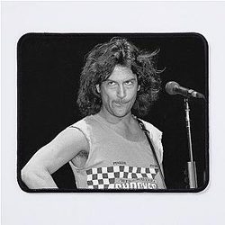 Billy Squier - BW Photograph Mouse Pad