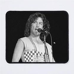 Billy Squier - BW Photograph Mouse Pad