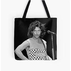 Billy Squier - BW Photograph All Over Print Tote Bag