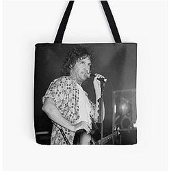 Billy Squier - BW Photograph All Over Print Tote Bag