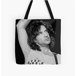 Billy Squier - BW Photograph All Over Print Tote Bag