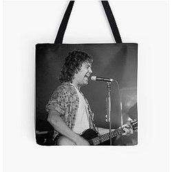 Billy Squier - BW Photograph All Over Print Tote Bag