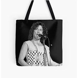 Billy Squier - BW Photograph All Over Print Tote Bag