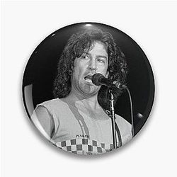 Billy Squier - BW Photograph Pin