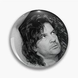 Billy Squier - BW Photograph Pin