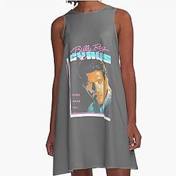Billy Ray Cyrus Vintage Achy Breaky Heart Tour Classic 90s Pop Culture A-Line Dress