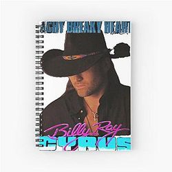 Billy Ray Cyrus Vintage Spiral Notebook