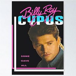 1992 Billy Ray Cyrus Vintage Achy Heart Poster