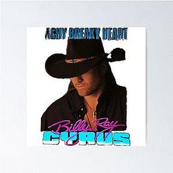 Billy Ray Cyrus Vintage Poster