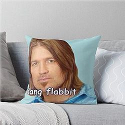 Dang Flabbit Billy Ray Cyrus Throw Pillow