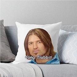Billy Ray Cyrus Sticker Throw Pillow