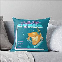 Billy Ray Cyrus Vintage Achy Breaky Heart Tour 90s Throw Pillow