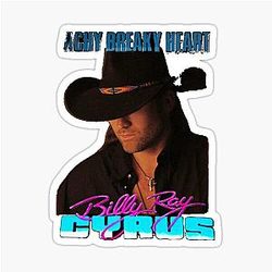Billy Cyrus Vintage Sticker