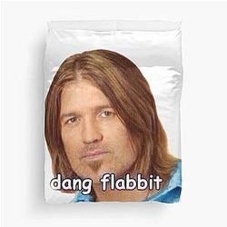 Billy Ray Cyrus Sticker Duvet Cover