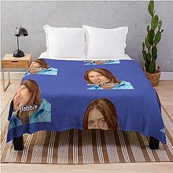 Dang Frabbit Billy Cyrus Throw Blanket