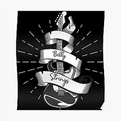 Billy Strings With Sayings  Poster RB1201