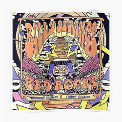 billy strings red rocks 2022 Poster RB1201