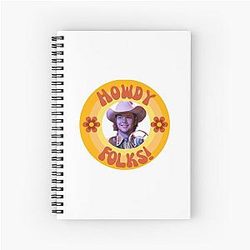 Howdy Folks - Billy Strings  Spiral Notebook