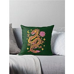 Billy Strings Dragon Throw Pillow