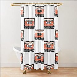 Billy Strings Goat Mix Tape Distressed Shower Curtain