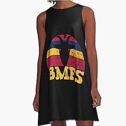 BMFS Billy Strings Vintage Sunset Goat   A-Line Dress
