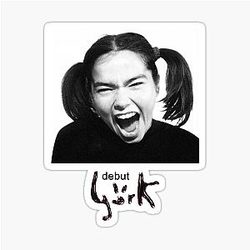 Björk - Debut Album Design Sticker