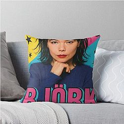 Björk Throw Pillow