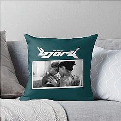 Funny Gift Björk Throw Pillow