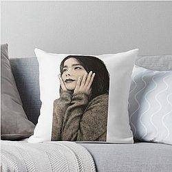 Björk Debut Throw Pillow