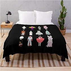 Needed Gifts Cool Graphic Gift Throw Blanket Björk Guðmundsdóttir Actress Musician