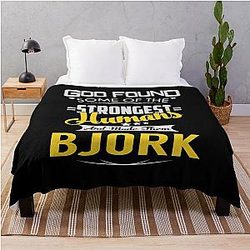 Mens Favorite Bjork Record Dj Guðmundsdóttir Gifts Music Fans Throw Blanket