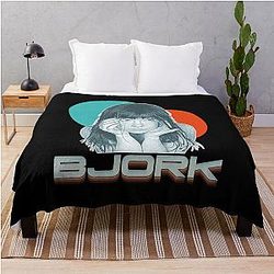Beautiful Model Guðmundsdóttir Beautiful Female Singer Gift Music Fans Throw Blanket