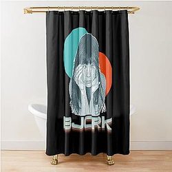 Beautiful Björk Model Guðmundsdóttir Female Singer Gift Music Fans Shower Curtain