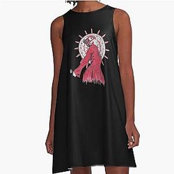 Björk Red Vulnicura 2016 A-Line Dress